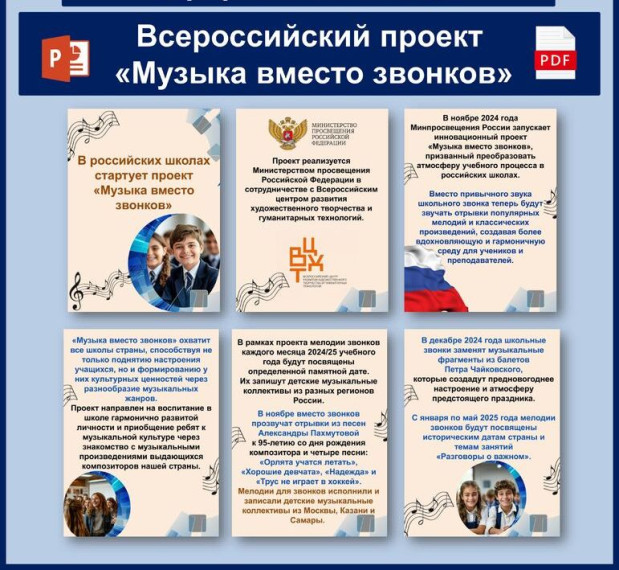 Проект "Музыка вместо звонков".